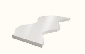 Aisle Floor - White Wavy Aisle