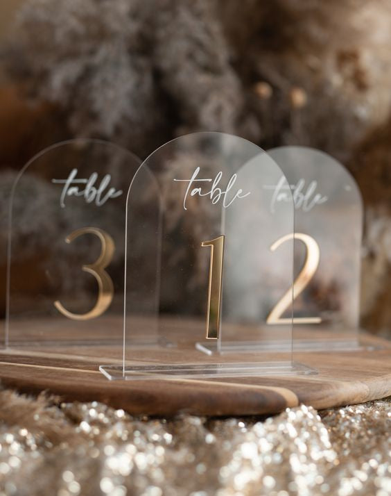Acrylic Table Numbers