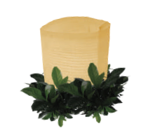 Banana Trunk Candle with Greenery