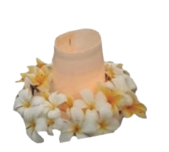 Banana Trunk Candle with Frangipani