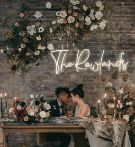 Personalised Surname Neon Sign - "The ______"