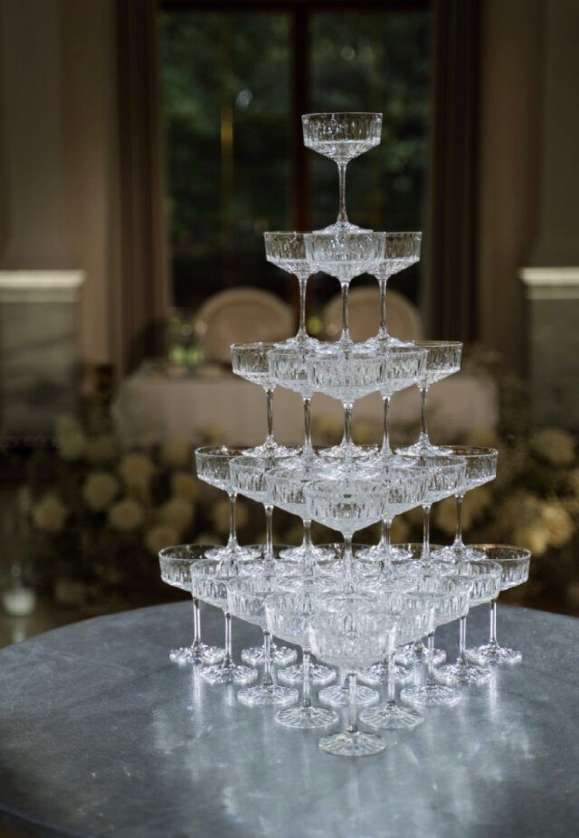 Champagne Glass Tower - Champagne Saucer