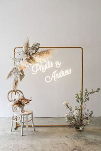 Personalised Neon Lights - Example "Phyllis & Andrew'