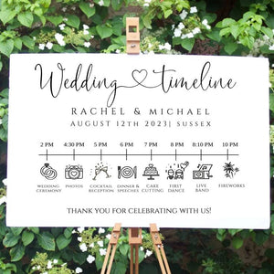 Wedding Program Signage