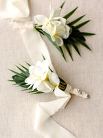 Tropical White Buttonhole Collection