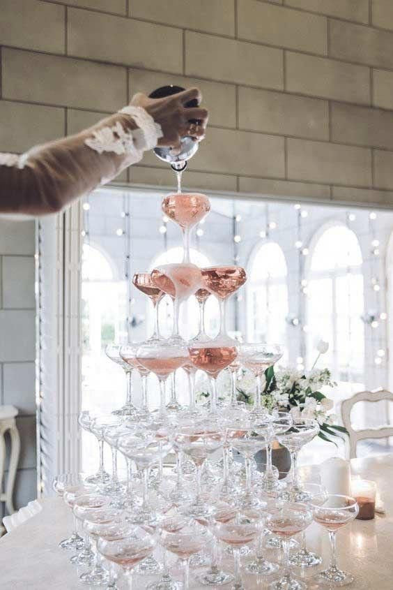 Champagne Glass Tower - Champagne Saucer