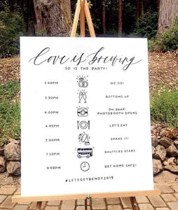 Wedding Program Signage
