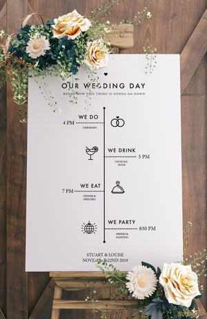Wedding Program Signage