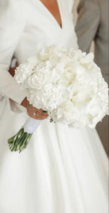 Pure White Bride's Bouquet