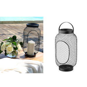 Black Mesh Lantern for Centrepiece