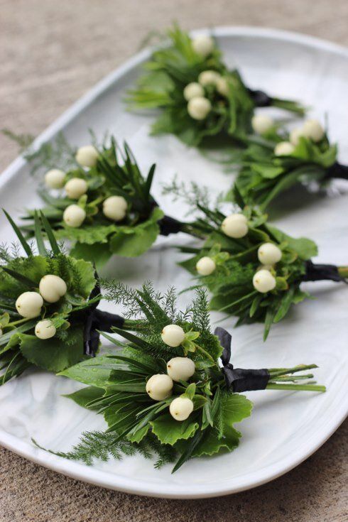 Tropical White Buttonhole Collection