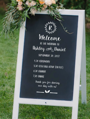 Printed Order of The Day - White Signage & Cutting Sticker