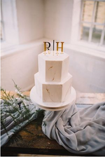 Intimate Wedding 1 Tier Cake - Fondant