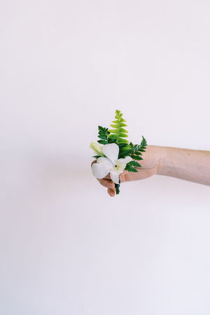 Tropical White Buttonhole Collection